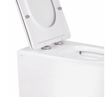 Вуличний туалет Qtap SWAN без обода з сидінням Soft-close QT16223178W