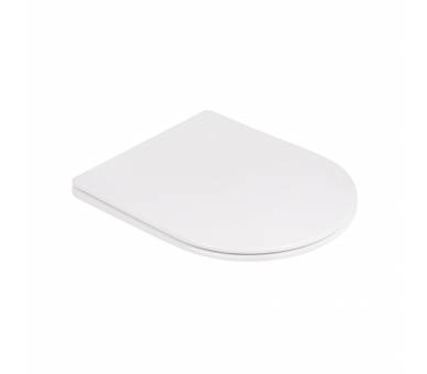 Унитаз напольный Qtap Swan безободковый с сиденьем Soft-close QT16223178W