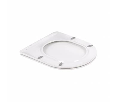 Унитаз напольный Qtap Swan безободковый с сиденьем Soft-close QT16223178W