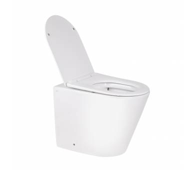 Вуличний туалет Qtap SWAN без обода з сидінням Soft-close QT16223178W