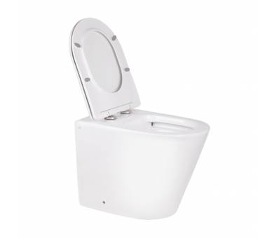 Вуличний туалет Qtap SWAN без обода з сидінням Soft-close QT16223178W