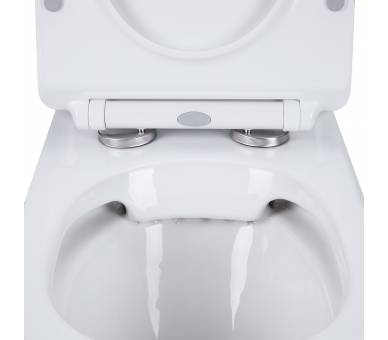 Унитаз-компакт Qtap Presto безободковый с сиденьем Soft-close