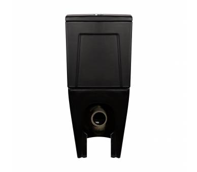 Черный унитаз-компакт Qtap Robin безободковый с сиденьем Soft-close