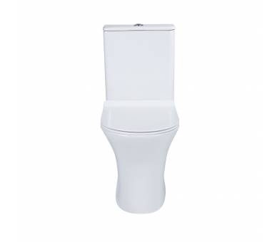 Унитаз-компакт Qtap Presto безободковый с сиденьем Soft-close