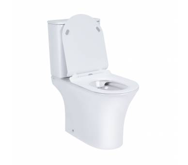 Унитаз-компакт Qtap Presto безободковый с сиденьем Soft-close