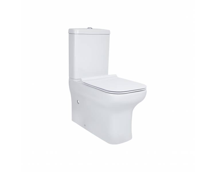 Унитаз-компакт Qtap Cardinal безободковый с сиденьем Soft-close