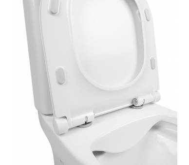 Унитаз-компакт Qtap Aquarius безободковый с сиденьем Soft-close