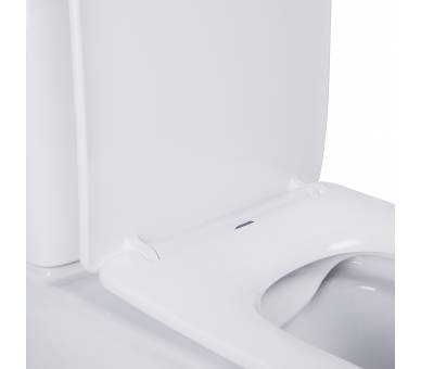 Унитаз-компакт Qtap Nando безободковый с сиденьем Soft-close QT12221222AW