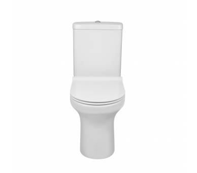Унитаз-компакт Qtap Aquarius безободковый с сиденьем Soft-close