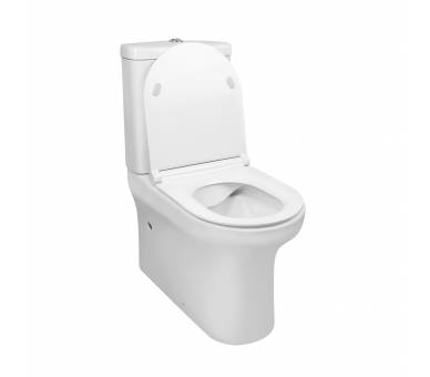 Унитаз-компакт Qtap Aquarius безободковый с сиденьем Soft-close