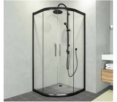 Душова кабіна Veronis Alonza Black 90x90x190 без піддону