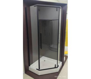 Душова кабіна Veronis KN-8-15 Black 90x90x205 з піддоном