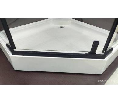 Душова кабіна Veronis KN-8-15 Black 90x90x205 з піддоном