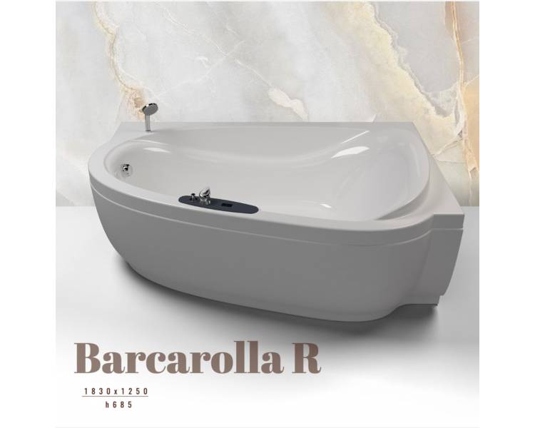 Акрилова ванна WGT Barcarolla R права асиметрична 183*125 Легко