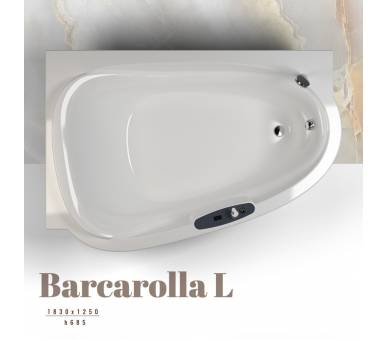 Акрилова ванна WGT Barcarolla L залишена асиметрична 183*125 Easy
