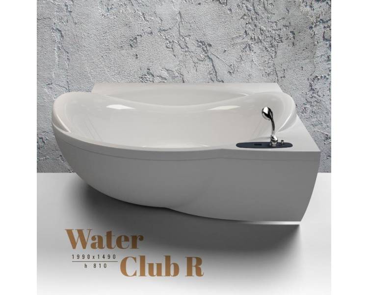 Акрилова ванна WGT Water Club R права асиметрична 199*149 Легко