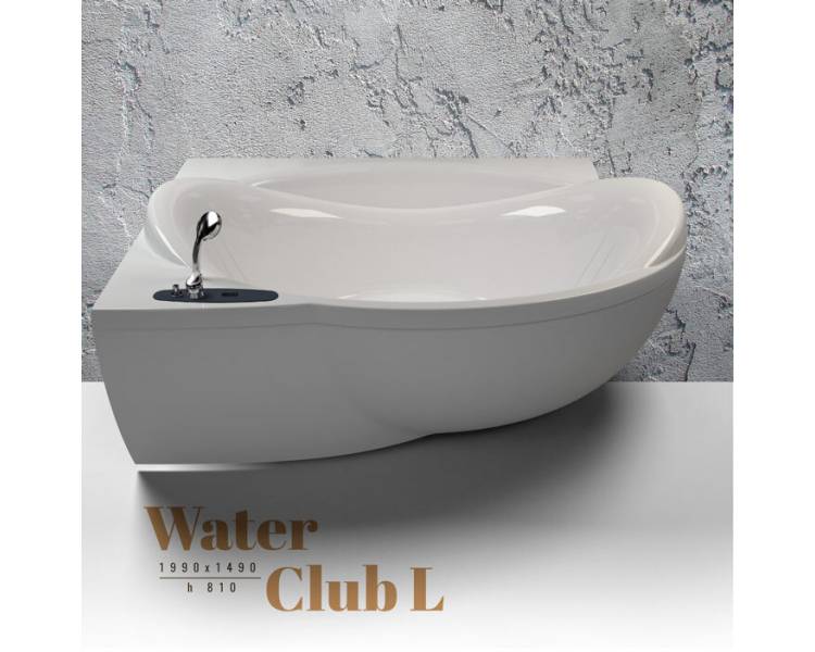 Акрилова ванна WGT Water Club L залишена асиметричною 199*149 Easy