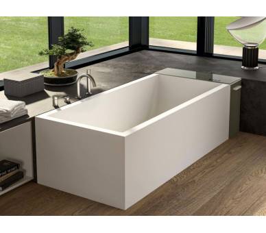 Аеромасажна ванна зі штучного каменю Albatros Modula Wall 202x85 в кутку