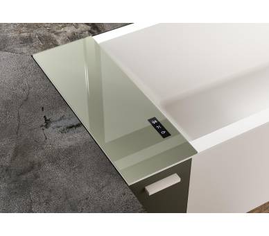 Аеромасажна ванна зі штучного каменю Albatros Modula Wall 202x85 в кутку