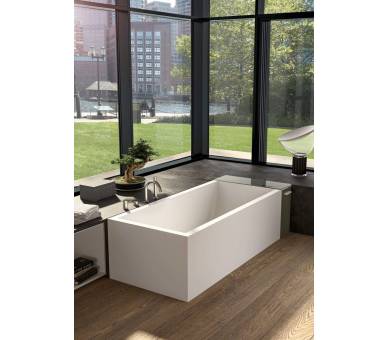 Аеромасажна ванна зі штучного каменю Albatros Modula Wall 202x85 в кутку