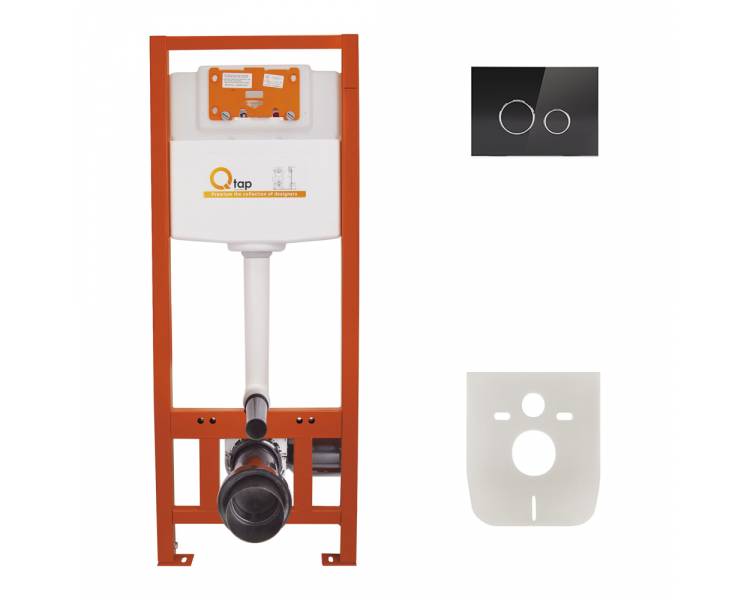 Встановіть установку 4 в 1 Qtap Nest ST з круглою змивною панеллю QT0133M425V1163GB