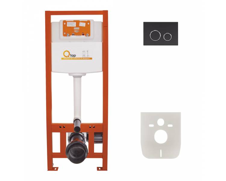 Встановіть установку 4в1 Qtap Nest ST з круглою змивною панеллю QT0133M425M11V1146MB