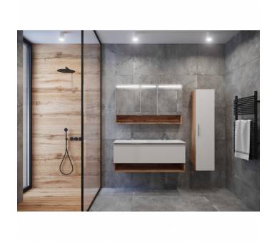 Тумба Domus Ds-120 белая с умывальником