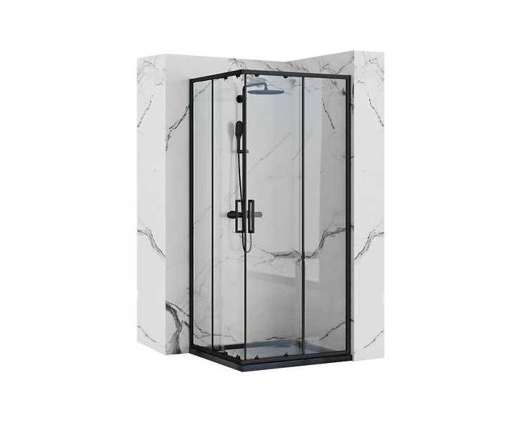 Душевая кабина REA PUNTO 80X80 черный