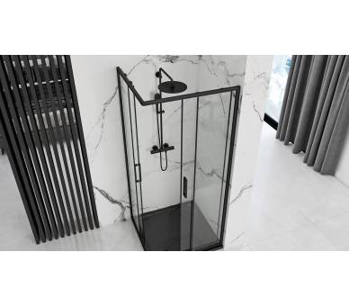 Душевая кабина REA PUNTO 80X80 черный