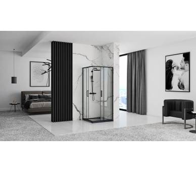 Душевая кабина REA PUNTO 80X80 черный