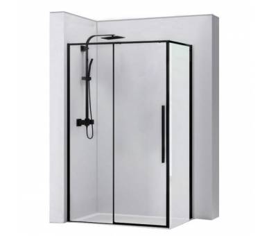 Душова кабіна REA SOLAR 90X90 чорного кольору