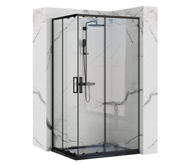 Душова кабіна REA PUNTO 100X80 чорного кольору