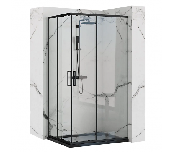 Душевая кабина REA PUNTO 100X80 черный