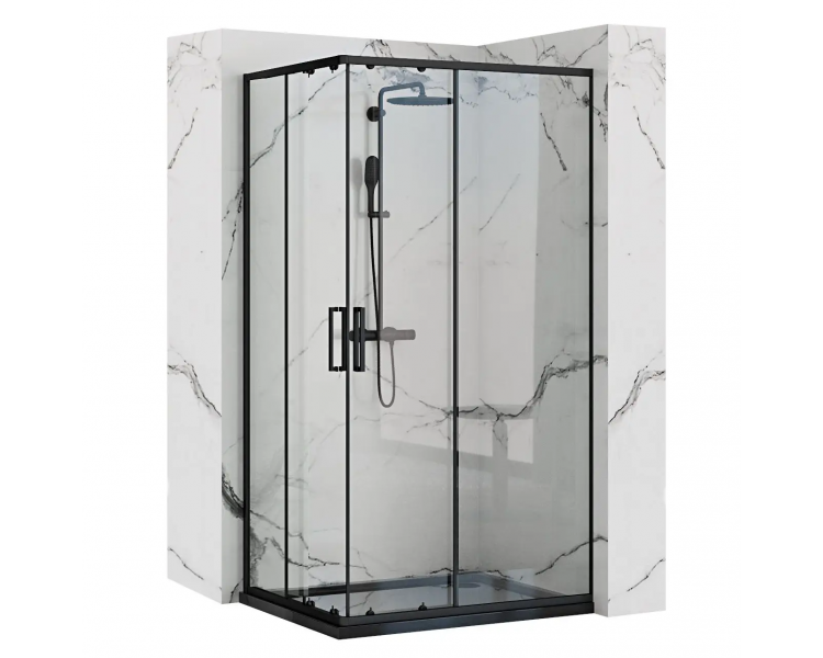 Душевая кабина REA PUNTO 100X80 черный
