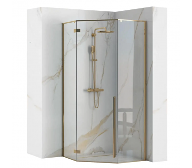 Душова кабіна REA DIAMOND золотом GOLD 90X90