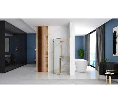 Душова кабіна REA DIAMOND золотом GOLD 90X90