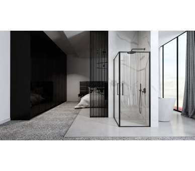 Душова кабіна REA ABRA BLACK MAT 90x90 чорний