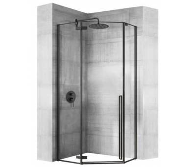 Душевая кабина REA DIAMOND BLACK MAT 80X80 черный
