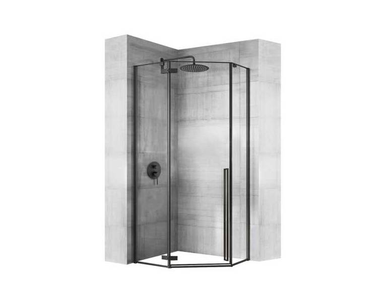 Душевая кабина REA DIAMOND BLACK MAT 80X80 черный
