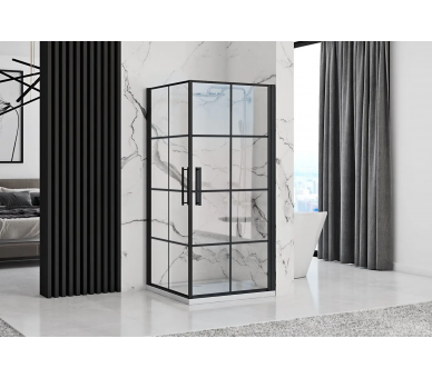 Душевая кабина REA RUBIK BLACK MAT 80Х80 черный