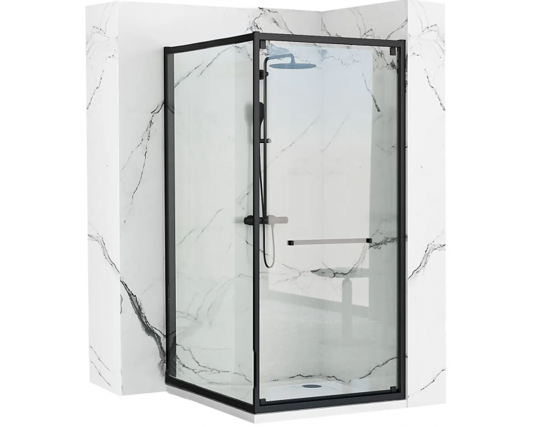Душевая кабина REA SPACE IN BLACK 100X80 черный