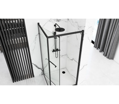 Душевая кабина REA SPACE IN BLACK 100X80 черный