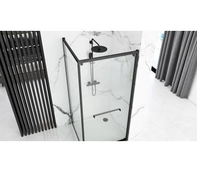 Душевая кабина REA SPACE IN BLACK 100X80 черный