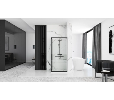 Душевая кабина REA SPACE IN BLACK 100X80 черный