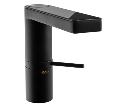 Змішувач для раковини (умивальник) REA AMAR LCD BLACK black low