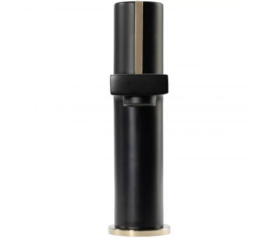 Смеситель для раковины (умывальника) REA ICON BLACK L.GOLD черный низкий