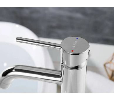 Смеситель для раковины (умывальника) REA LUNGO CHROME хром высокий