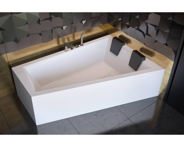 Акриловая ванна BESCO INTIMA SLIM 180х125 см. правая