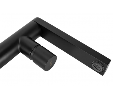 Смеситель для раковины (умывальника) REA TAP BLACK черный низкий