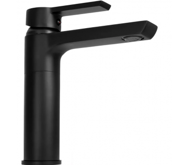 Кран для раковини (умивальник) REA ARGUS BLACK BLACK LOW